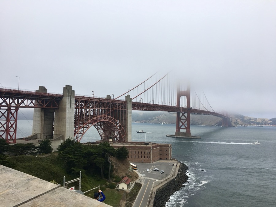 Cloudy Golden Gate Bridge