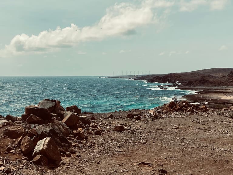Desert coastline in Arikok National Park, Aruba